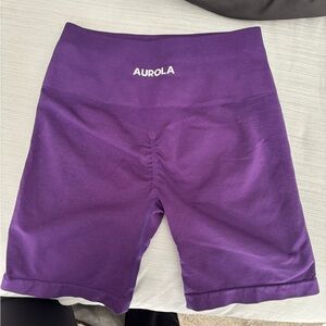 Purple Aurola biker shorts